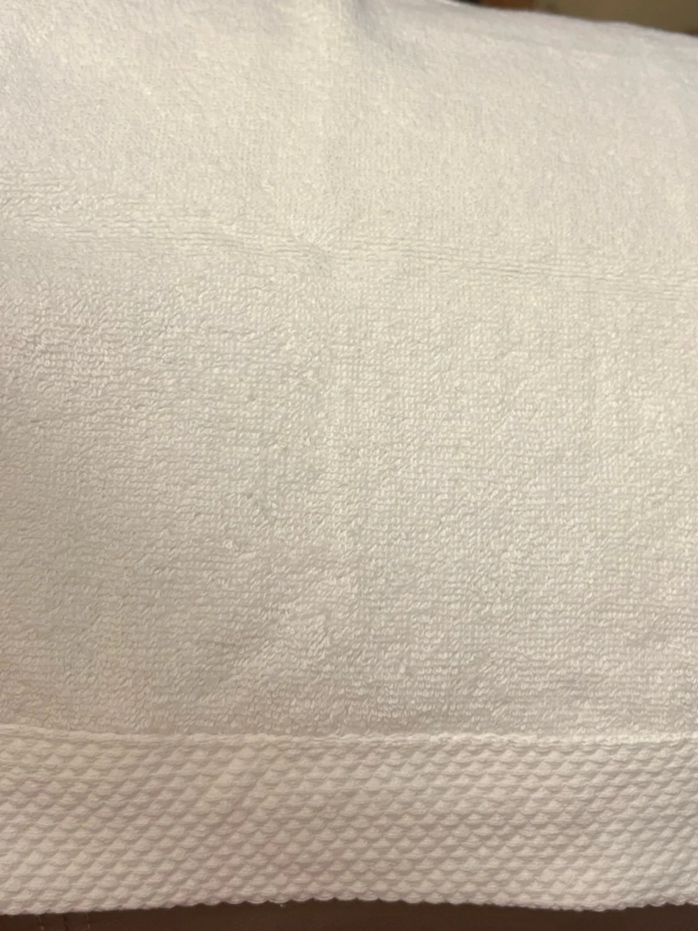 Basque White Bath Towel with Black Logo